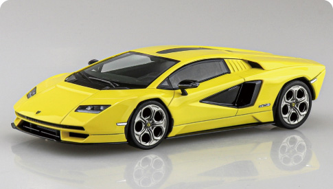 ランボルギーニカウンタックLPI800-4を右前から撮った写真